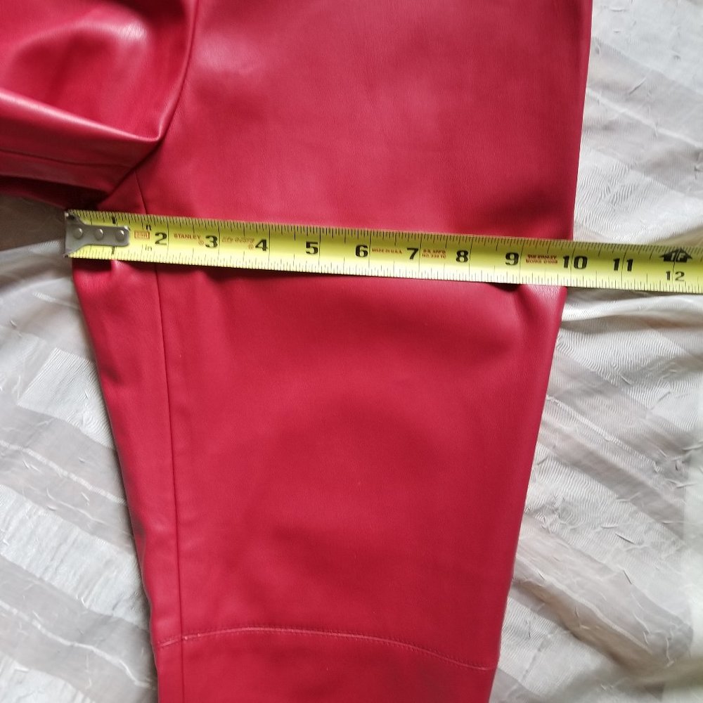 High- Waisted Faux Leather leggings SOLD - Picture 10 of 11